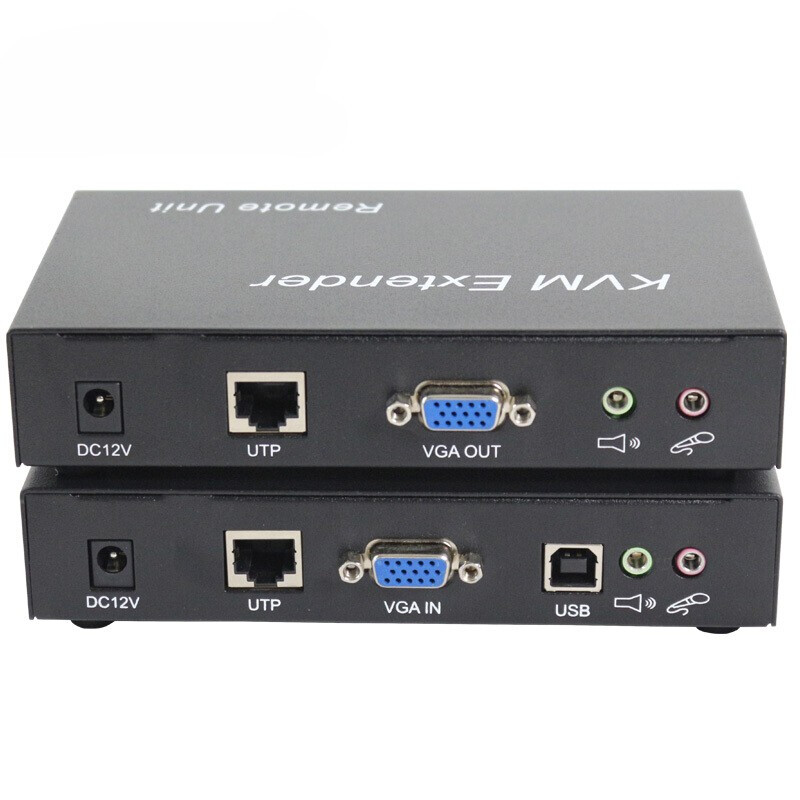 麥森特(MAXCENT)SKV-5150 KVM延長(zhǎng)器USB鍵鼠VGA網(wǎng)線(xiàn)傳輸150米無(wú)壓縮 VGA KVM延長(zhǎng)器 SKV-5150